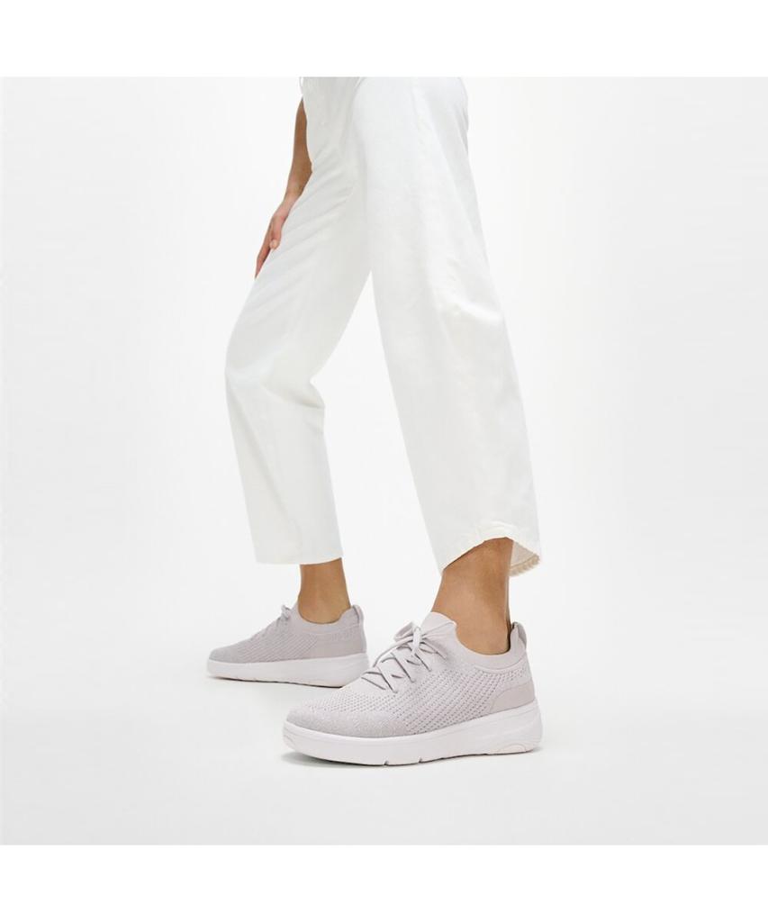 Fitflop [Super-Q] Женские вязаные слипоны-кроссовки - Arctic Grey/Silver (Ft59K2N222)