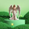 Acrylic 2D Flat Angel with Wings Tabletop Decoration for Living Room, Office, and Festive Occasions