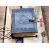 Журнал ручной работы из кожи Spell The Triquetra Journal Circle of Triquetra Book Для мужчин и женщин Travel Sketchboo пустая книга заклинаний теней
