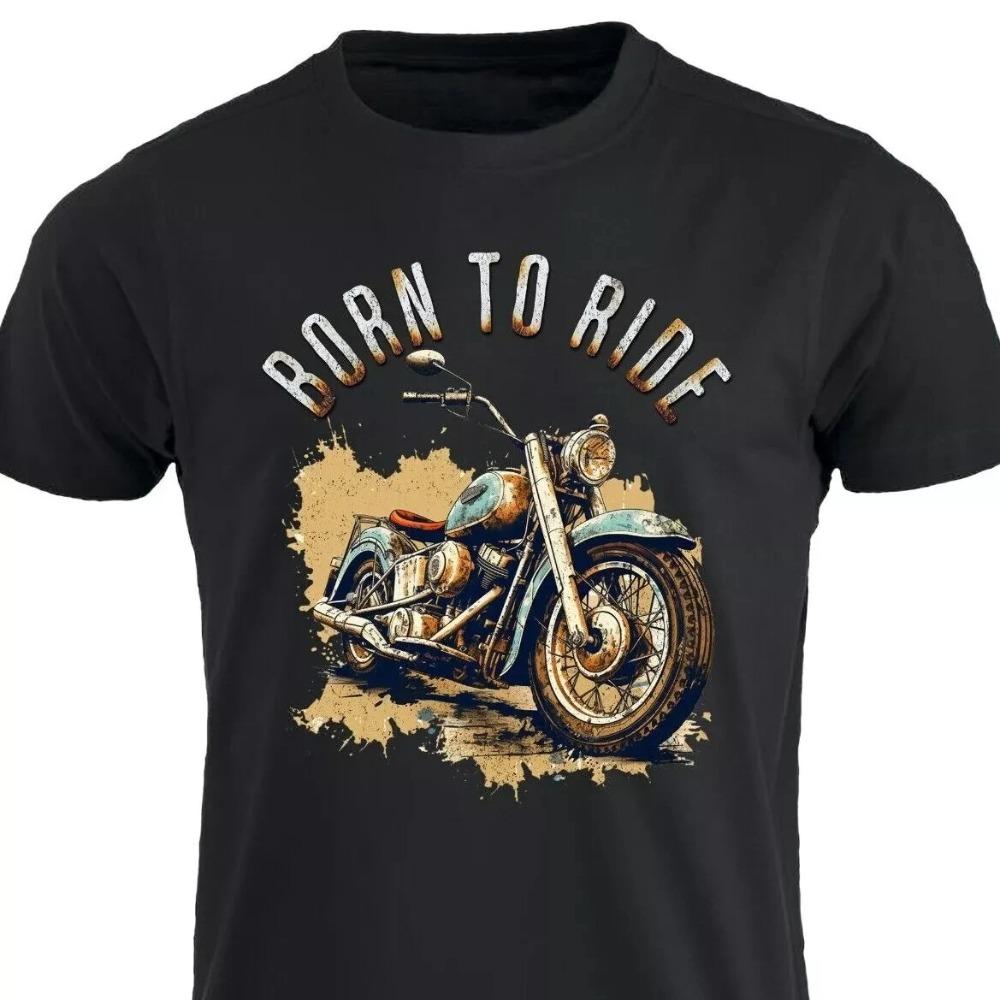 Natural Cyclist T-Shirt Motorcycle T-Shirt Motorcycle Bike Helicopter Cafe Racing Summer Men Women