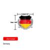 German National Flag Wheat Ear Metal Car Decal for Rear Bumper and Side