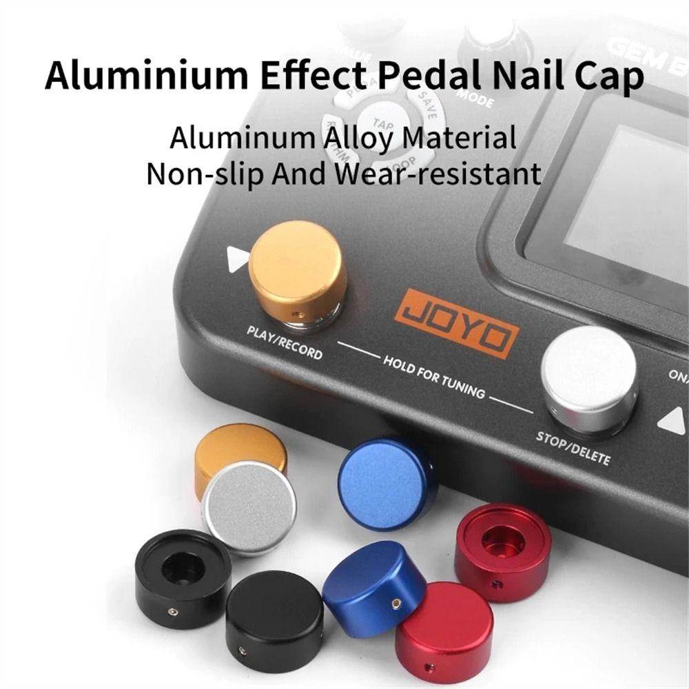 Алюминий Цинк Цинковый сплав Топперы для ножных переключателей Защита Кнопка Переключатель эффектора Ручка Педаль гитарного эффекта