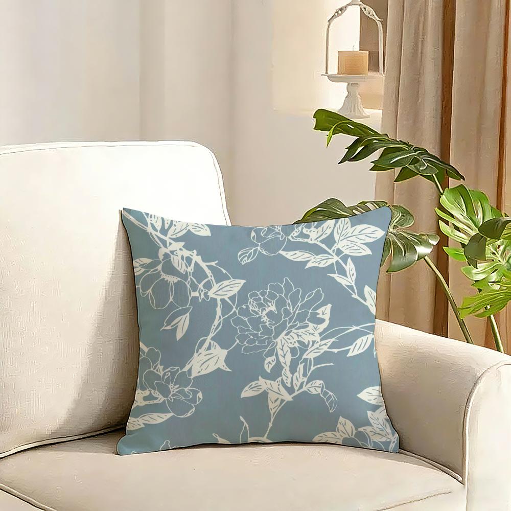 Printing style Cushion Cover Reversible Plush Pillow Cover Soft Fluffy Home Decor for Sofa Bedroom