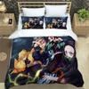 Постельный комплект «Клинок, рассекающий демонов» мягкое покрывало на кровать наволочка односпальный/двуспальный японская манга для мальчиков и подростков комплект простыней