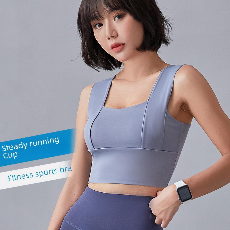 Спортивный бюстгальтер Juyitang Shockproof High-Intensity — поддерживающий, моделирующий и стильный для женщин, занимающихся йогой и фитнесом