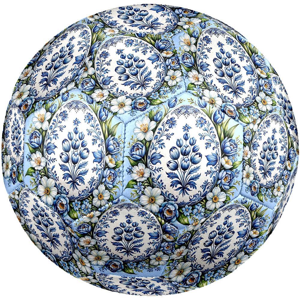 1pc Blue Tulip Egg Size 5 Soccer Ball Professional Match Training Football Indoor &Outdoor Sports Ball Lightweight Durable m6568