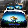Мультяшный Человек-Собака 3D Печать Пододеяльник Наволочка Комплект Постельного Белья Размер Twin Full Queen King Для Декора Спальни