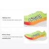 Кроссовки унисекс HOKA Rocket X 2 Lettuce Solar Flare зеленые 1127927-LCS