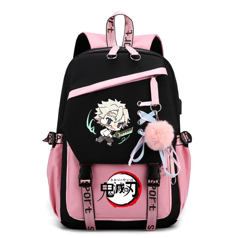 Ghost Destroyer Blade Peripheral Printed School Bag College Versatile Primary and Secondary School Student School Bag