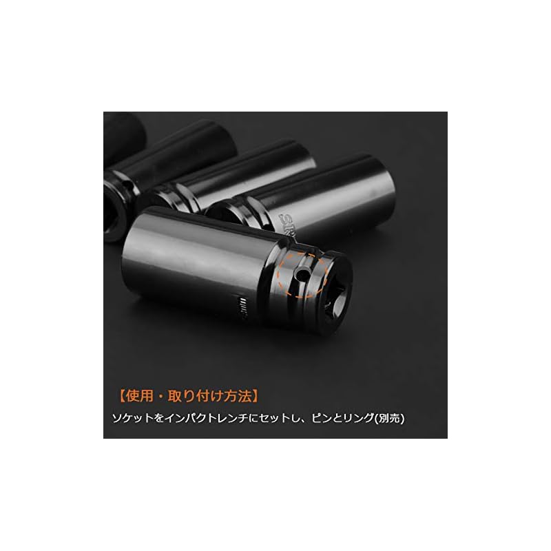 1/2 (12,7) Набор ударных головок Глубокая ударная головка 10 мм 12 мм 13 мм 14 мм 15 мм 17 мм 19 мм 21 мм 22 мм 24 мм Набор из 10 предметов С футляром Тип поверхностного контакта