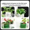 1/2/3/5/10Pcs Aquarium Plant Holder Top Hanging Fish Tank Planter Pot with Hook Platic Aquatic Plant Cup for Aquascape Decoration