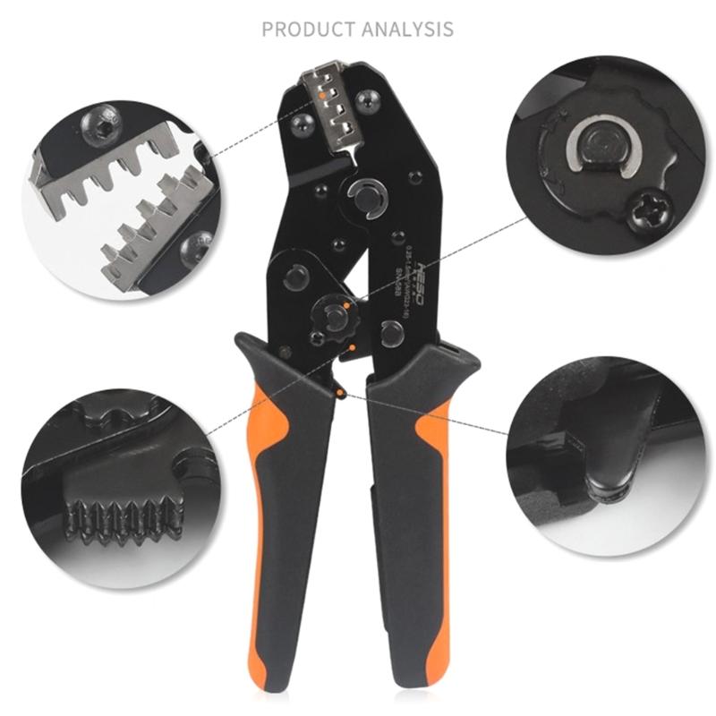 Crimping Tool Kits Self Adjusting Crimping Pliers for 0.25-2.5mm² with 270Pcs Wire End Terminals Crimping Pliers