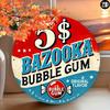 Винтажная металлическая круглая вывеска Bazooka Bubble Gum, Декор для стены, Алюминиевое искусство, Подарок