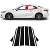 8 шт. Черные наклейки на центральные стойки окон автомобиля для Toyota Camry(2018-2023 гг.) Молдинги на окна Защита центральной стойки Предотвращение царапин Тюнинг автомобиля