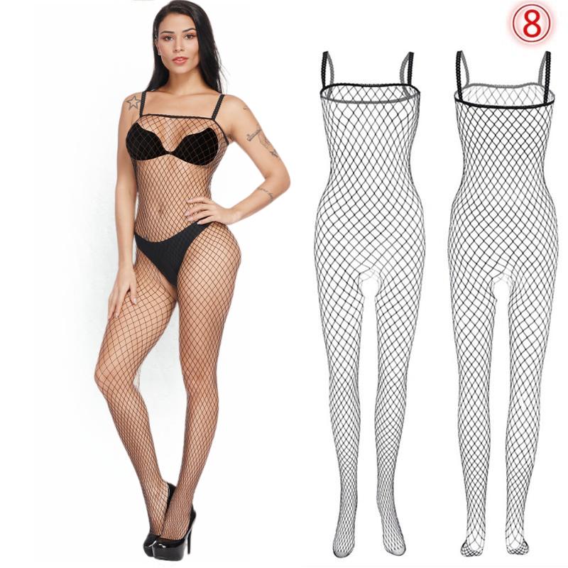 New Fashion Plus Size Women Fishnet Body Stocking Underwear Sexy Bodysuit Lingerie