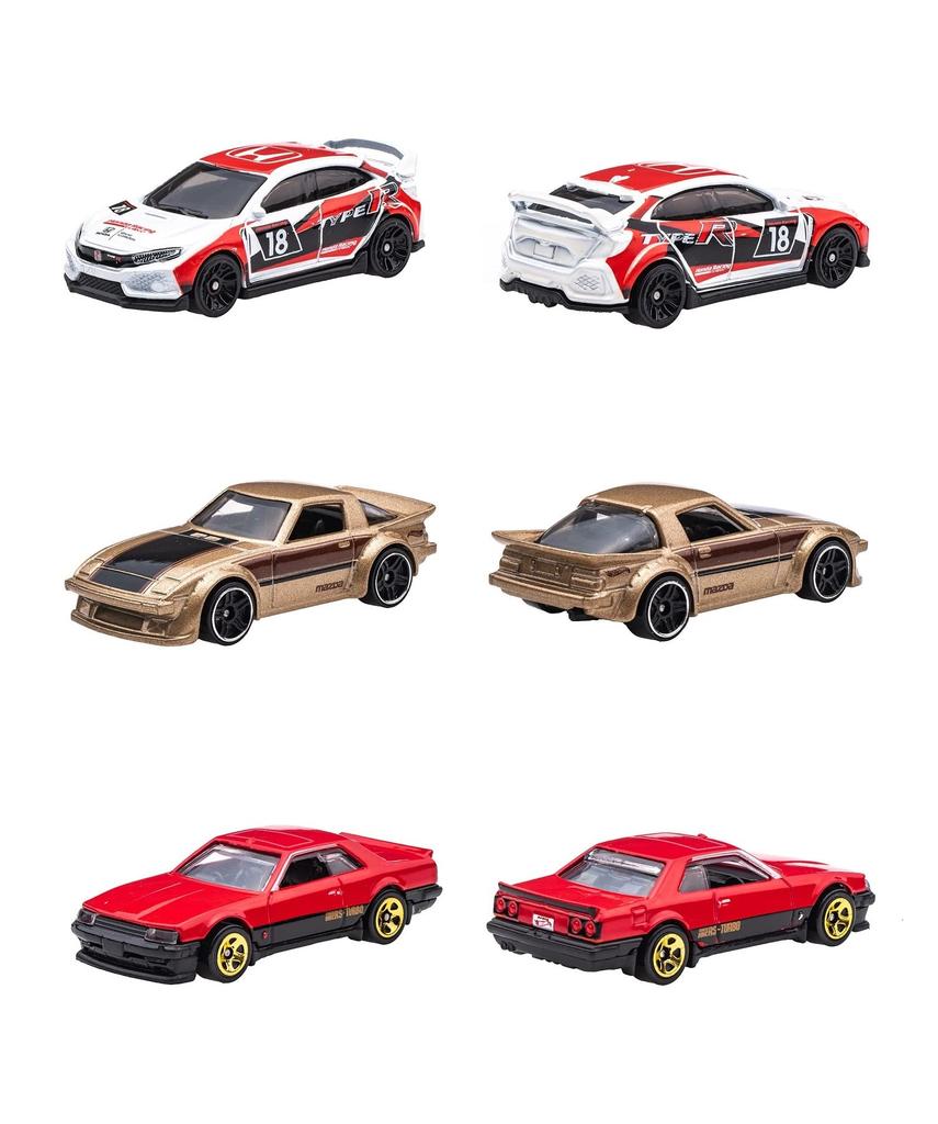 Hot Wheels Японская автомобильная культура Мультипак многолетняя и HLK49 [3 вверх]