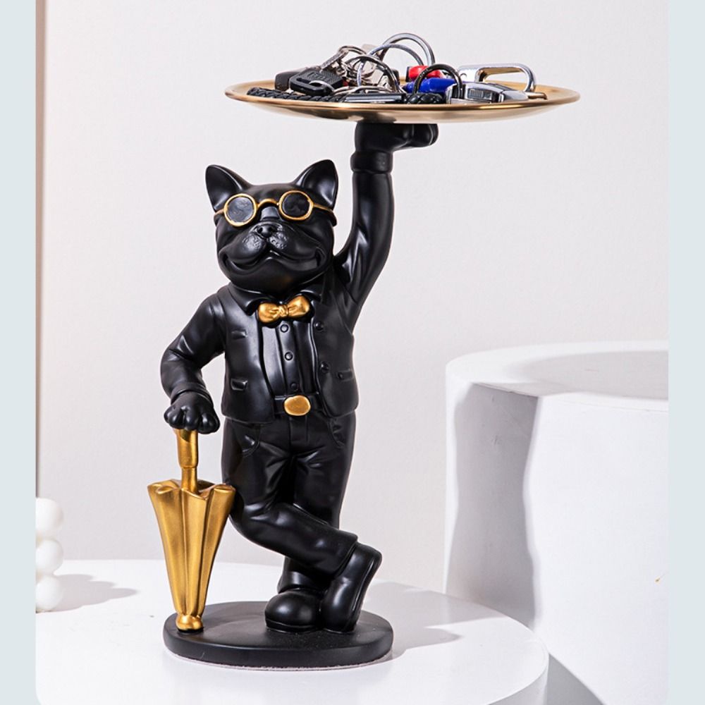 Креативная полка для хранения вещей в форме собаки, многофункциональная подставка для хранения ключей, поднос для закусок