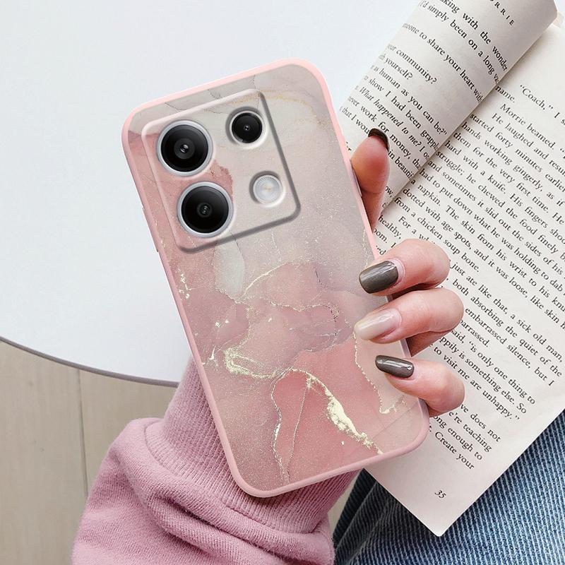 Роскошный чехол для Redmi Note 13 Pro 4G 5G Fundas Мраморный модный узор Мягкая ТПУ защитная крышка для Xiaomi Redmi Note14 Pro Capa
