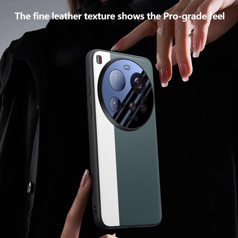 Luxury Ultra Thin PU Leather Phone Case for Xiaomi 15 Ultra 5G Silicone Bumper Drop-proof Camera Full Protection Cover