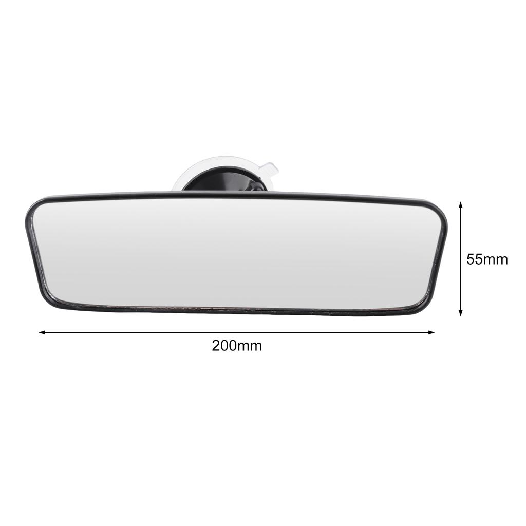 Rear View Mirror, Universal Car Truck Mirror Interior RearView Mirror Suction Cup, 220*65mm