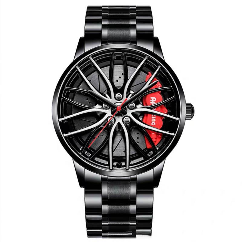 Automatic Movement Quartz Watch Men's Waterproof Wheel Style Non-mechanical Watch