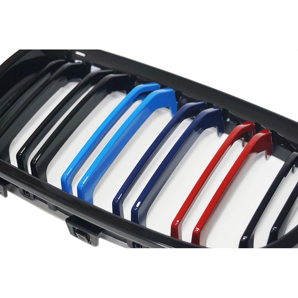 Thultra одна пара передней решетки для почек для Bmw F20 F21 1 серии 11-14 глянцевый черный M цвет двойная планка Racing Sport