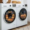 Halloween Pumpkin Laundry Room Washing Machine Home Beautification and Decoration Static Window Stickers No Glue