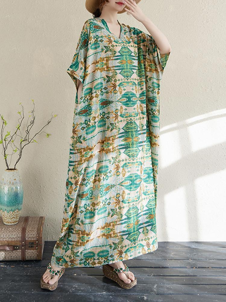 Xitao Платье с короткими рукавами и цветочным принтом ZMY1017