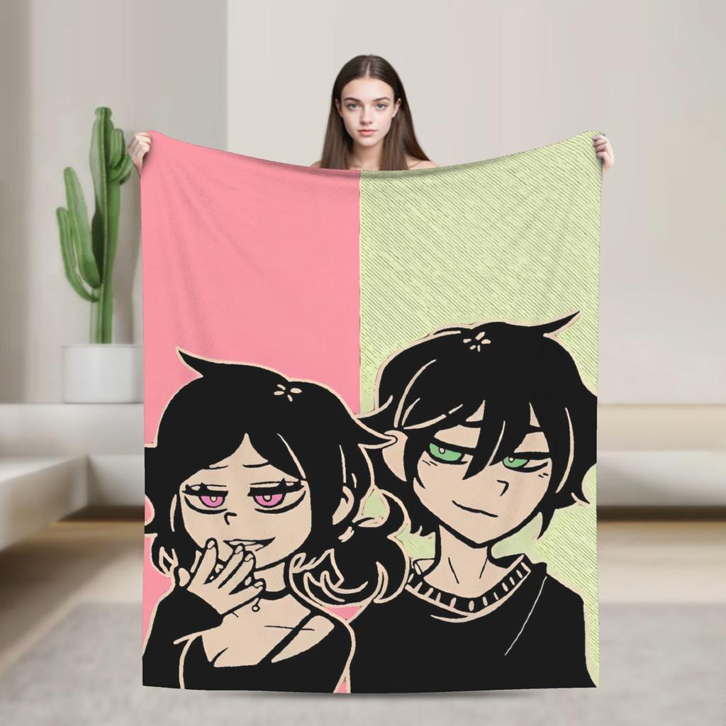 Warm Blanket Travel Office The Coffin of Andy and Leyley Throw Blanket Flannel Bedspread For Bedroom Graphic Sofa Bed Cover