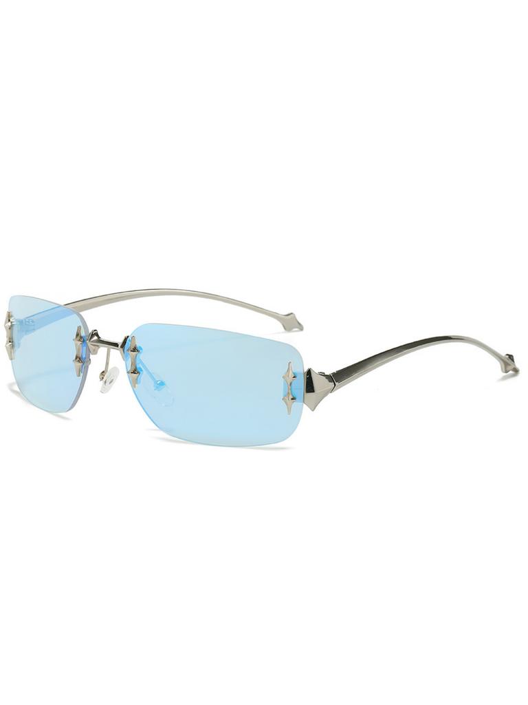 Fashion new demon rimless element sunglasses personality Miding decorative sunglasses trend y2k for Daily Use for Daily Use