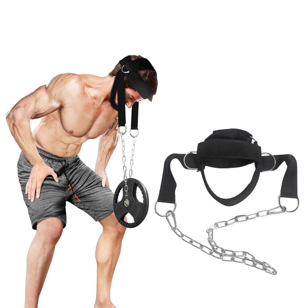 Increase Strength Head Neck Harness Adjustable Weight Lifting Belt Head Neck Trainer Band Gym