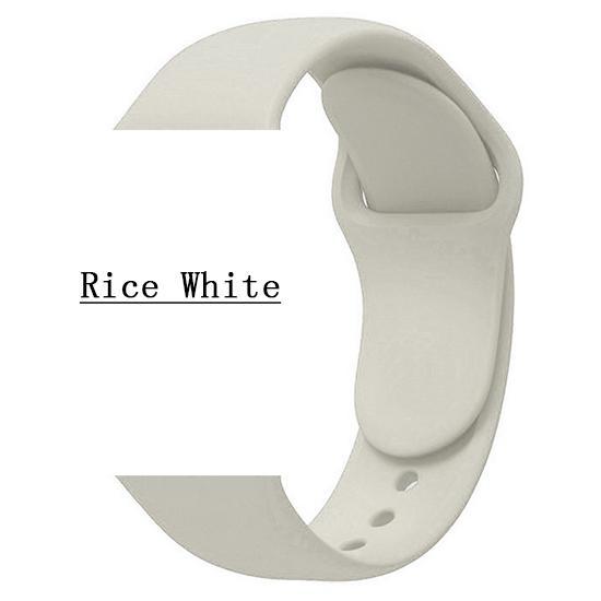 Sport Band For Apple Watch Series 1 2 3 4 5 SE 6 Wrist Strap Soft Silicone for 38mm 40mm 42mm 44mm