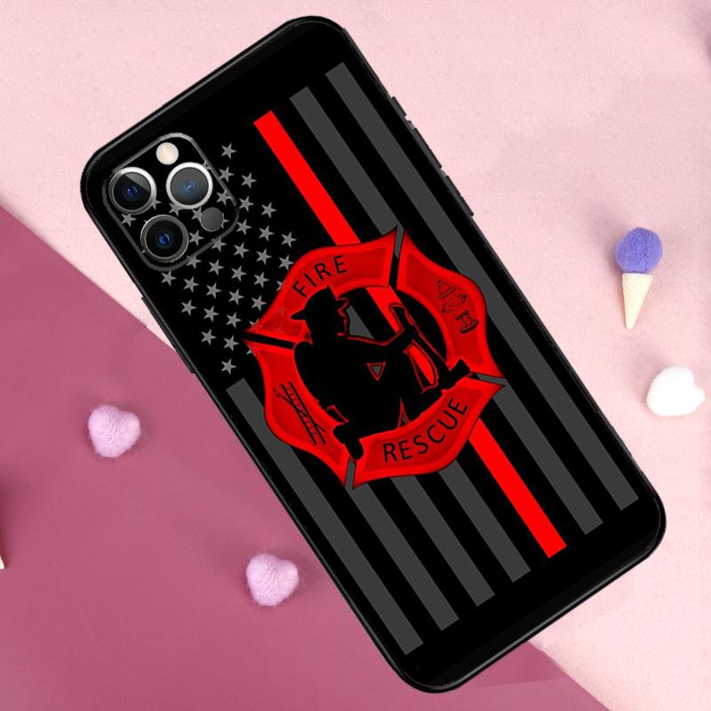 Rescue Fire Dept Phone Case For iPhone 17 Pro Max 11 14 15 16 Pro Max Plus 13 12 Mini 16e 17 Air Back Cover