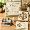 DIY Craft Projects for Adults Sea Glass Mosaic Art Kit, Flower Insect Nature Inspired Sets Kit with Colorful Pieces Beginners, Handmade Wall