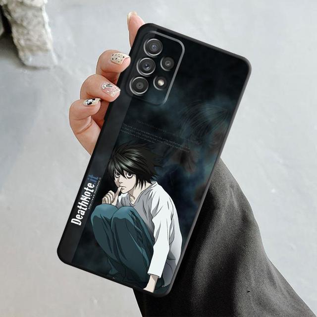 Чехол с рисунком аниме Death Note L Light для Samsung Galaxy A14 A73 A53 A71 A51 A31 A33 A22 A12 A21s A13 A32 A52s A72 A52 A23