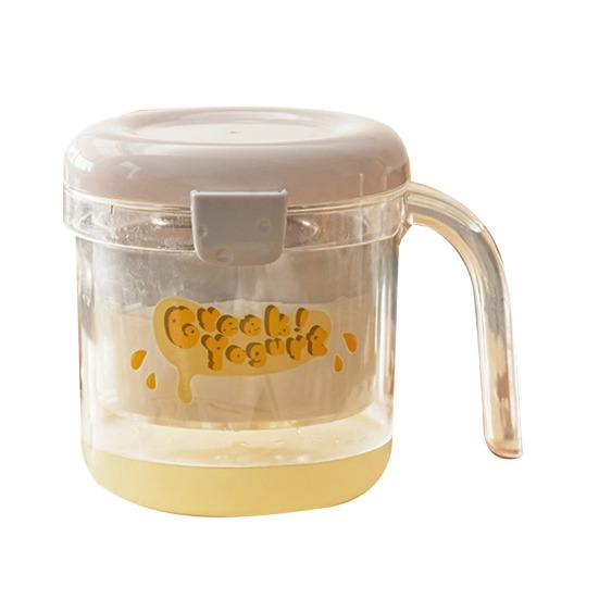 Сито для греческого йогурта с мелкой сеткой и крышкой-прессом, пластик без BPA, сепаратор сыворотки для домашнего сыра, соевого молока, компактный кухонный инструмент