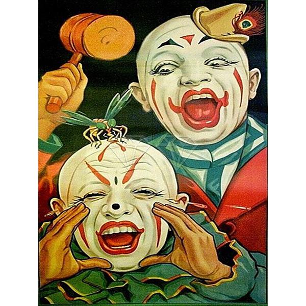 DIY 5D Diamond Painting Sad Clown Diamond Mosaic Cross Stitch Kits Home Decoration Full Round Diamond Embroidery