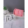 1pc Minimalist Pink & White Diy Wooden Calendar, Desktop Decorative Crafts For High-End Home Decoration Back To School, Back To School
