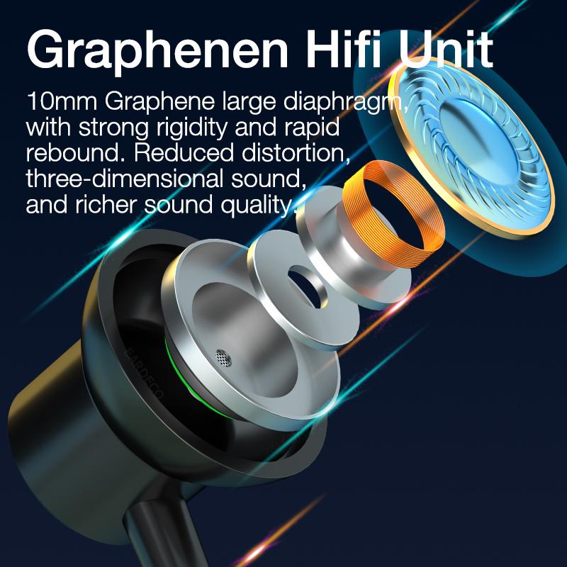 Беспроводные наушники Bluetooth 5.3 с шейным ободом, спортивные водонепроницаемые наушники TWS, гарнитура Blutooth с микрофоном