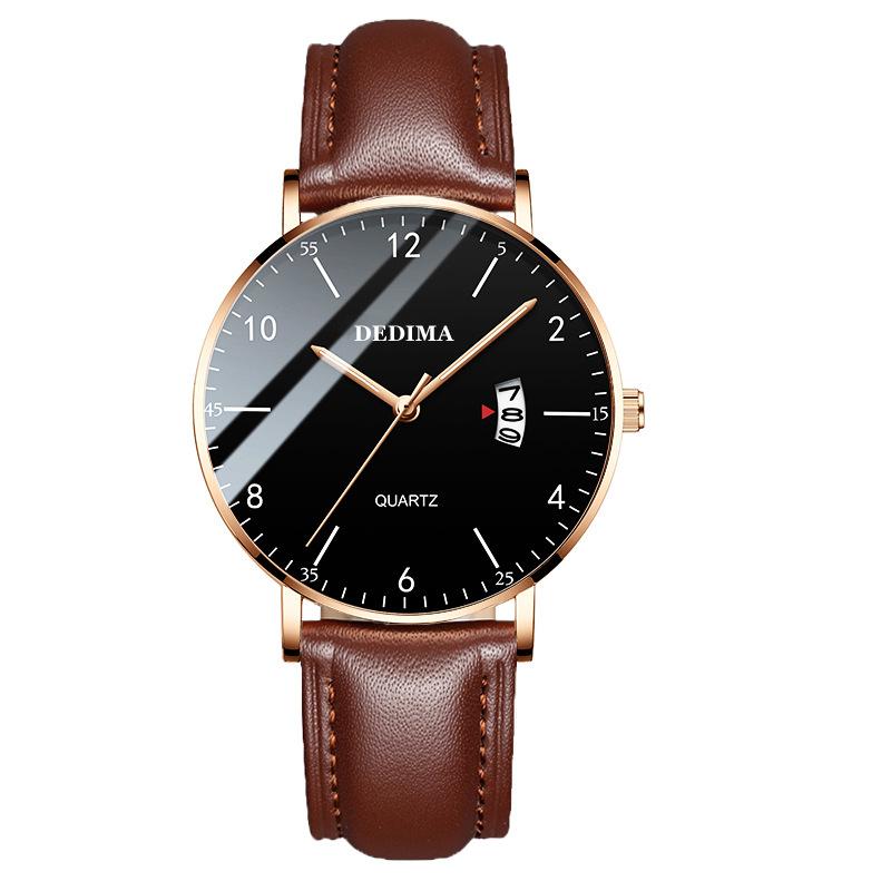 Новые ультратонкие мужские водонепроницаемые кварцевые часы со светящимся стальным сетчатым ремнем, трендовые часы, настоящие часы с ремнем