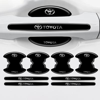 4/8 шт. Для Chr rav4 Yaris prius avensis Corolla Camry Защитная чаша ручки двери автомобиля Антицарапина Светоотражающая наклейка
