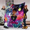 Personalized Custom Name Blanket - Juice WRLD Print Design,Blanket for Sofa,Bed,Travel,Camping - Soft and Warm, Great Gift
