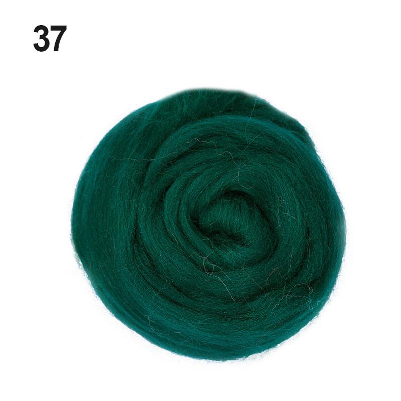 38 Colors Felt Craft Felting Wool Fiber Felt Fabric Felting Pack DIY Handmade Toys 5g/10g/20g/50g