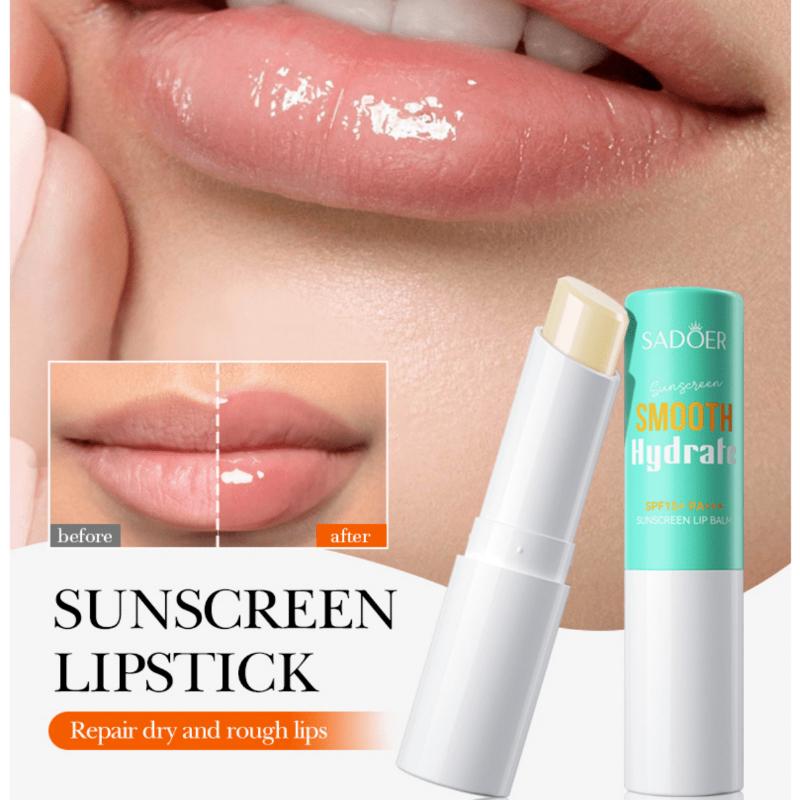 Гладкая и увлажняющая помада, солнцезащитная помада, увлажняющий и стойкий цвет, против омертвевшей кожи, блеск для губ против морщин