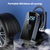 Накачка шин Портативный воздушный компрессор с фонариком Цифровой дисплей Манометр для шин Беспроводной электрический велосипедный насос