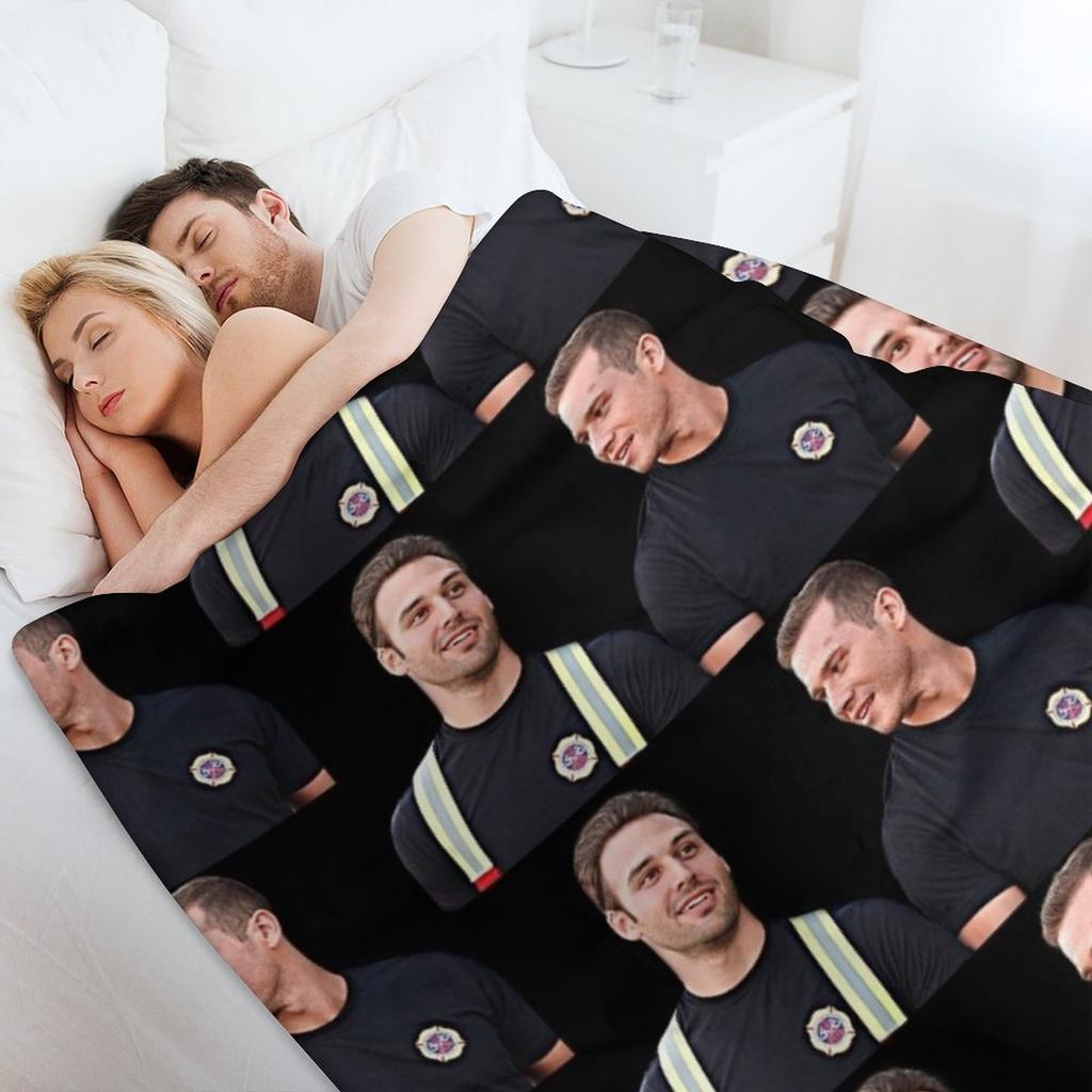 Buck and Eddie Throw Blanket Decorative Sofa Personalized Gift Luxury Throw For Baby Blankets