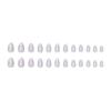 Cat's eye dream purple almond nail European style ins removable wearable armor 24 pieces press on nails