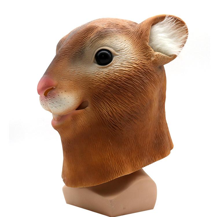 Halloween Latex Squirrel Mask Animal Headgear for Festivals cosplay Party Supplies