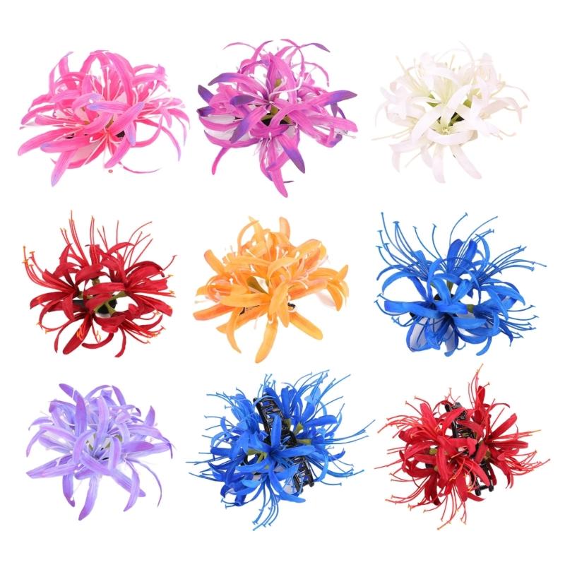 Элегантная Мода Большая Заколка для Волос с Цветком Биан, Головные Уборы для Женщин, Девушек, Нежная Боковая Заколка, Обручи для Волос, Аксессуары для Волос