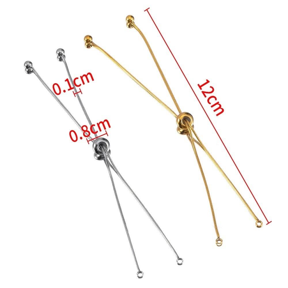 5Pcs Silver Necklace Extender Hand Bracelet Extensions Necklace Adjustment Accessories